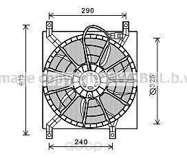 Вентилятор охлаждения мкпп Fiat Sedici 06 Ava FT7580