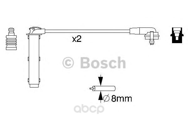 

Провода высоковольтные комплект BOSCH 0986356833