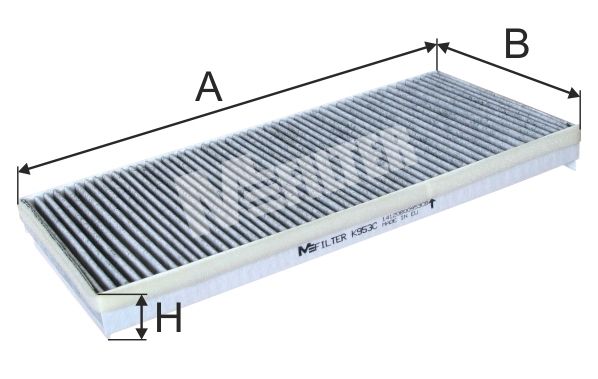 фото Фильтр воздушный салона mfilter k 953c