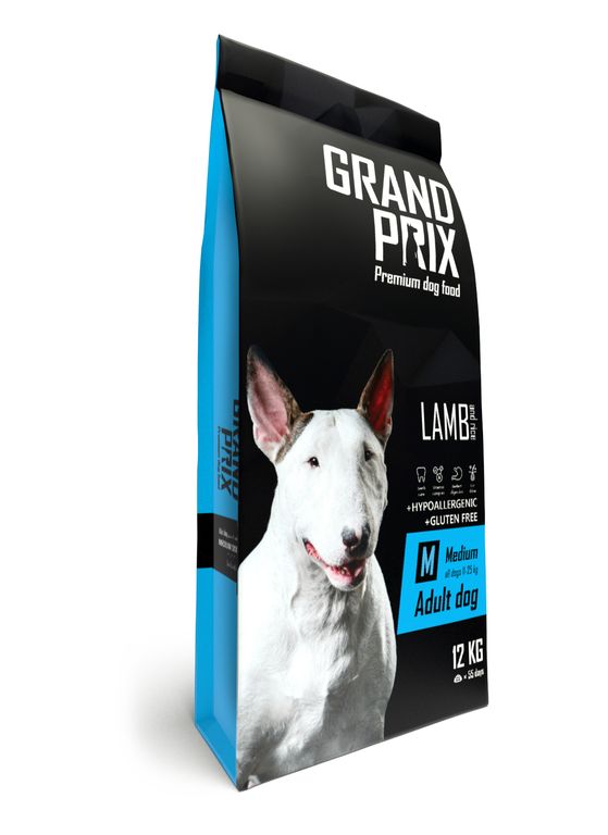 Сухой корм для собак Grand prix Medium Adult LAMB, ягненок, 12кг, Medium Adult LAMB Adult  - купить