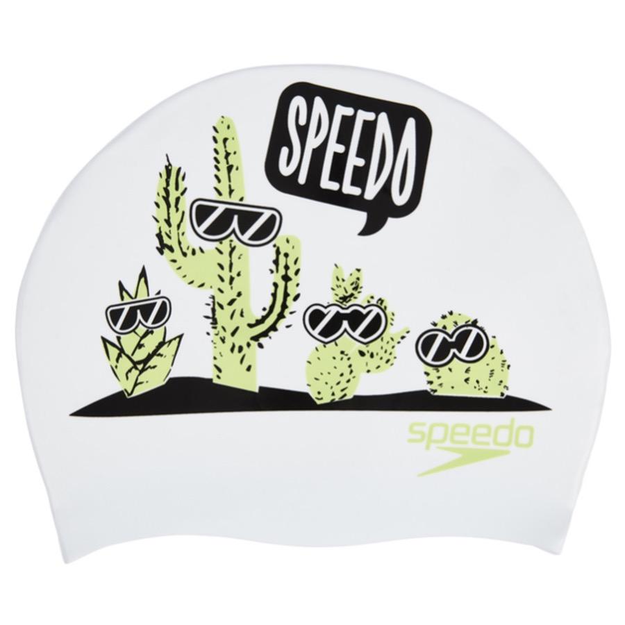 Шапочка для плавания Speedo Junior Slogan Cap C616 white