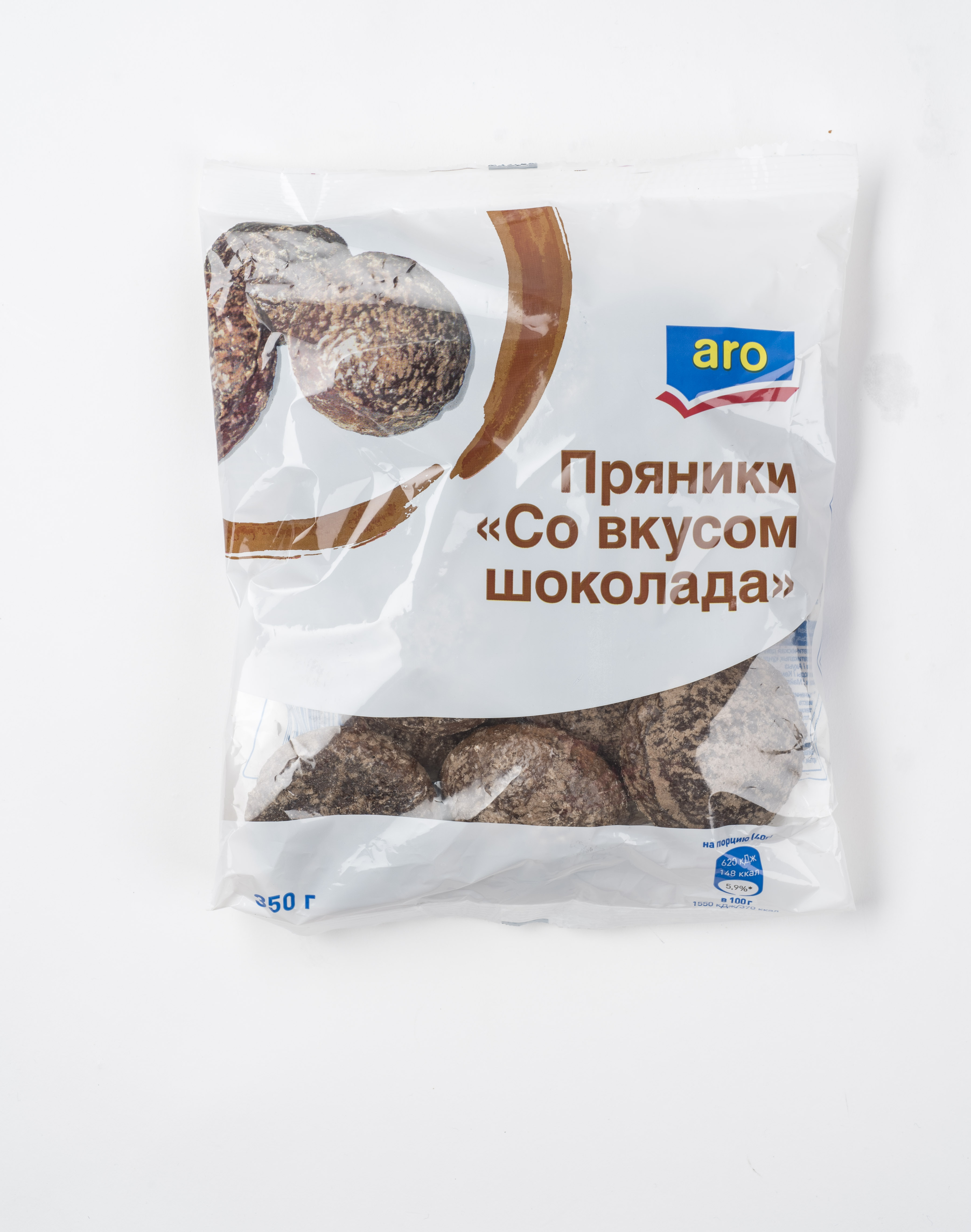 фото Пряники aro со вкусом шоколада 350 г