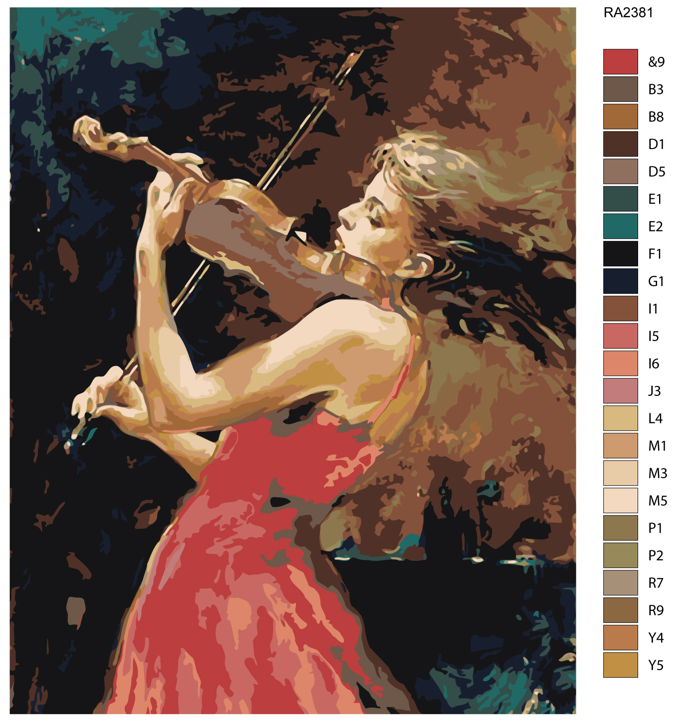 

Картина по номерам, 40 x 50, RA238, RA238
