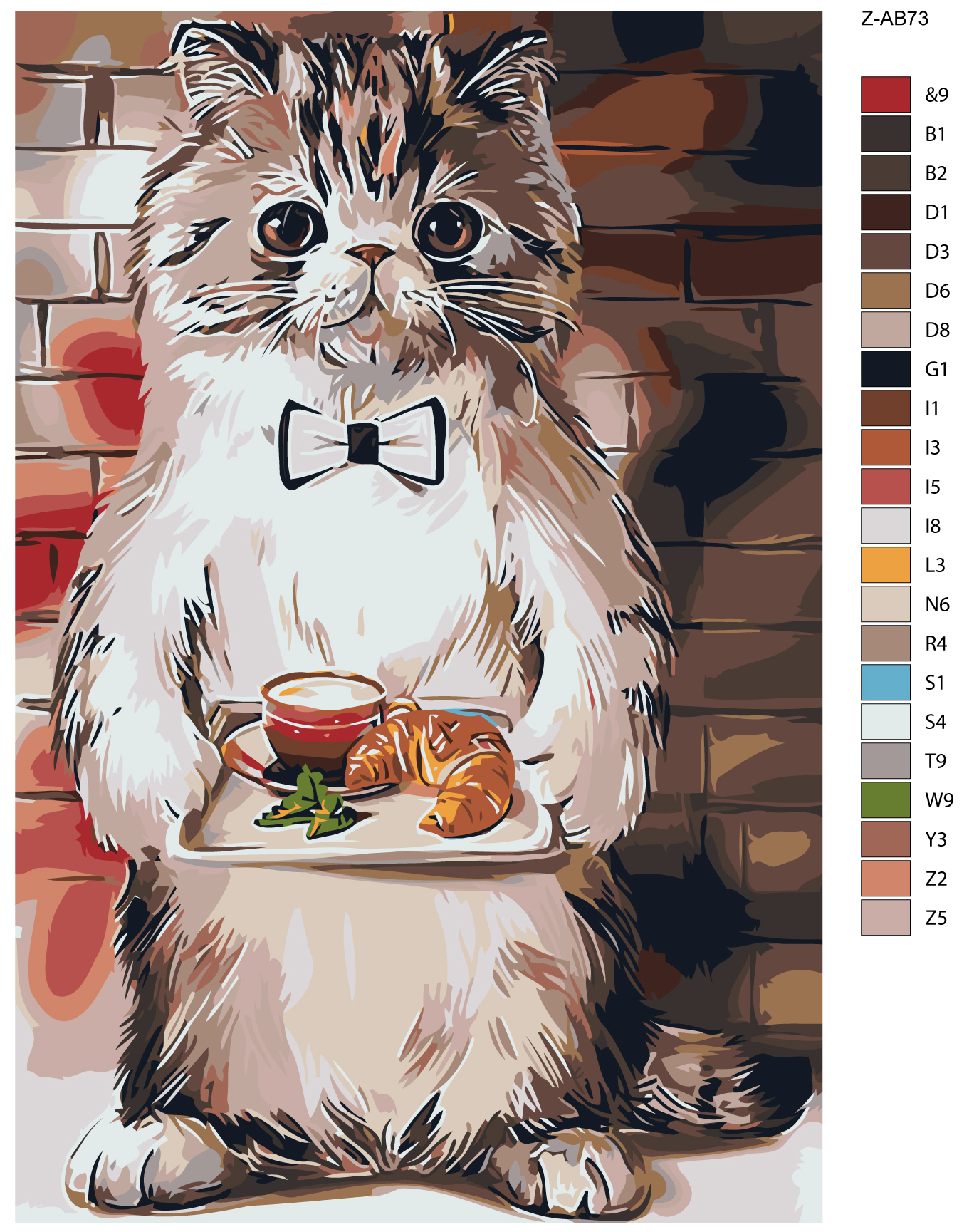 

Картина по номерам, 40 x 60, Z-AB73, Z-AB73