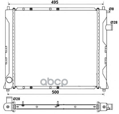 

Радиатор системы охлаждения NRF 58107A