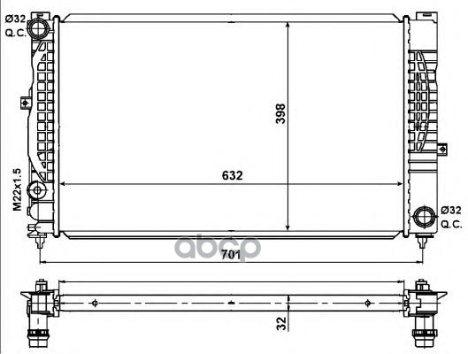 

Радиатор системы охлаждения NRF 539504