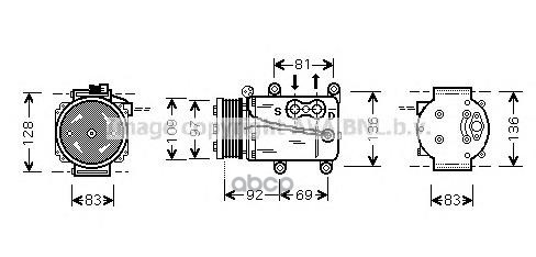 Компрессор кондиционера AVA QUALITY COOLING FDAK171