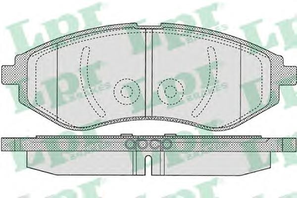 

Комплект тормозных колодок Lpr 05P1080