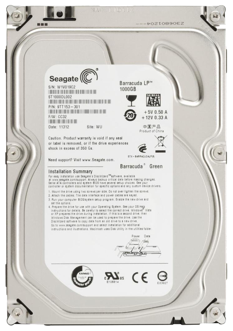 фото Жесткий диск seagate barracuda 1тб (st1000dl002)