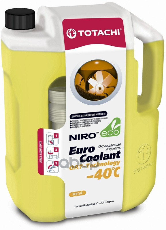 фото Охлаждающая жидкость totachi niro euro coolant oat - technology -40 c , 10л