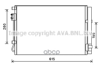

Радиатор кондиционера AVA QUALITY COOLING HY5269D