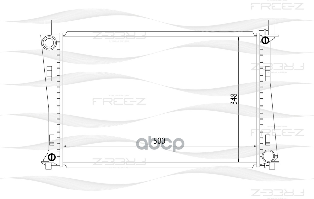 фото Радиатор охлаждения free-z kk0147