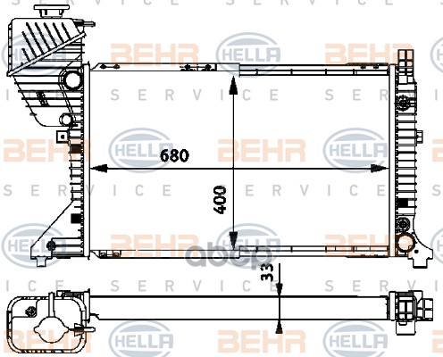 

Радиатор охлаждения HELLA 8MK376722261
