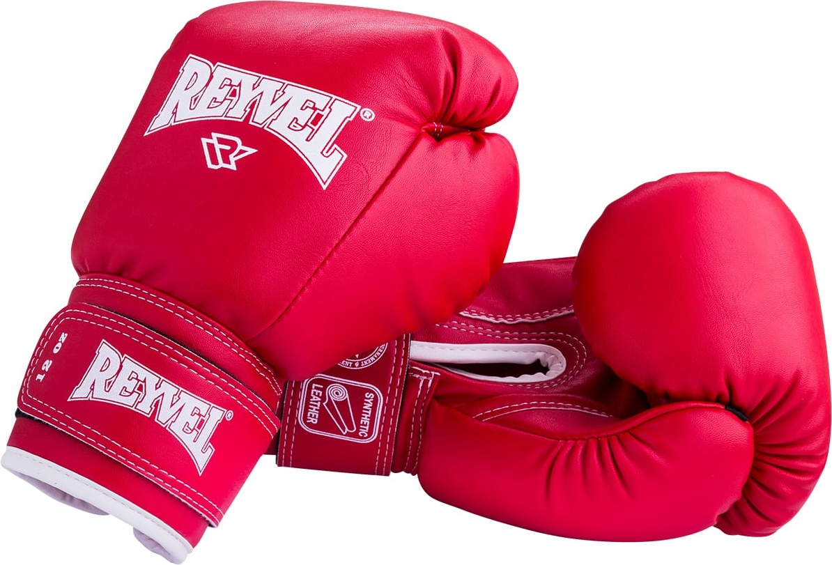 Боксерские перчатки Reyvel RV-101 красные, 12 унций