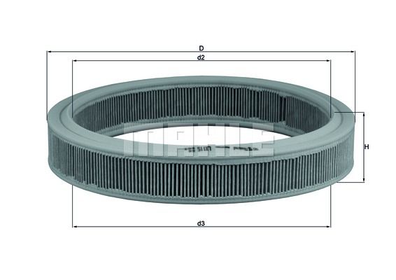 Фильтр воздушный KNECHT LX 115