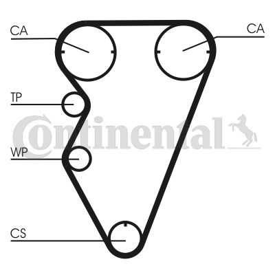 фото Комплект ремня грм continental ctam ct929k2