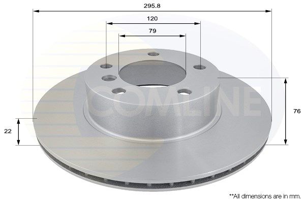 фото Тормозной диск comline adc1705v