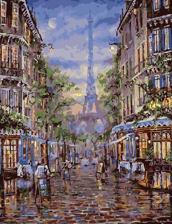 

Картина по номерам Paintboy Вечерний Париж, 40x50 см, Вечерний Париж