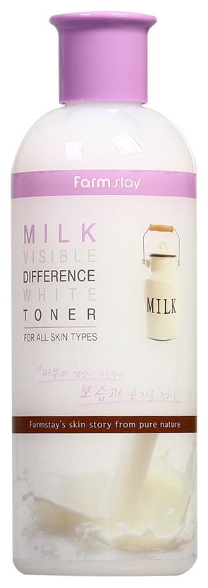 фото Тонер farm stay visible difference white toner milk 350 мл farmstay