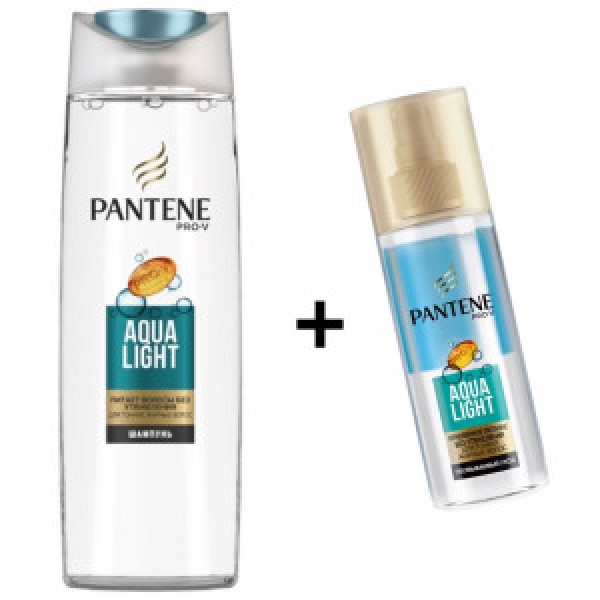 

Набор Aqua Light Pantene Шампунь 250мл+Спрей Мгновенное Питание 150 мл