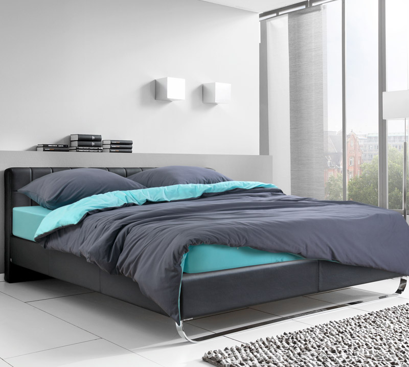 Комплект постельного белья Горная вершина 1.5-спальный хлопок синий
