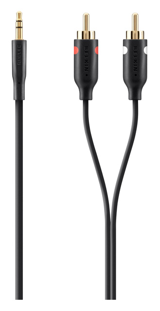 

Кабель Belkin 2RCA - Jack 3.5, 1м Black (F3Y116BF1M), F3Y116BF1M