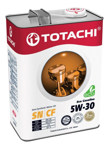 фото Моторное масло totachi eco gasoline semi-synthetic sm/cf 5w-30 4л