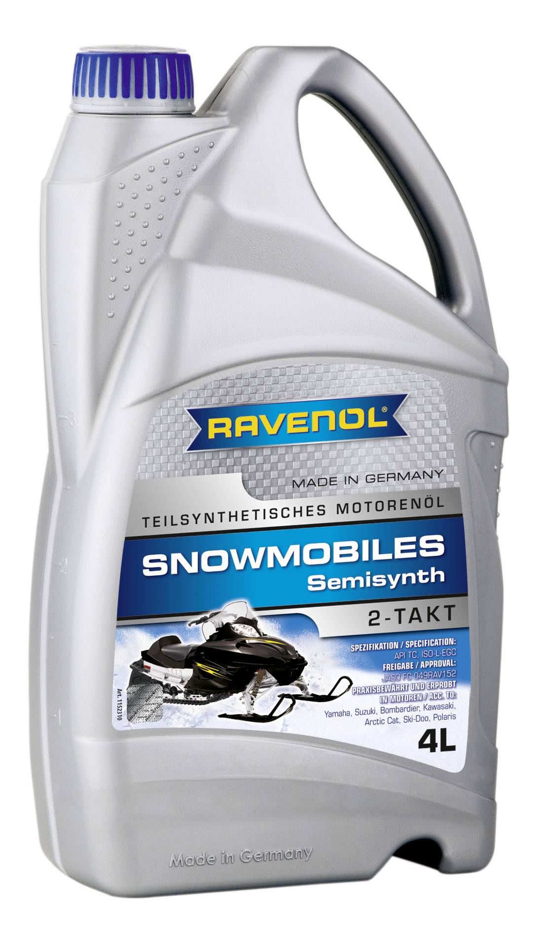 фото Моторное масло ravenol snowmobiles teilsynth 2-takt 5w-30 4л