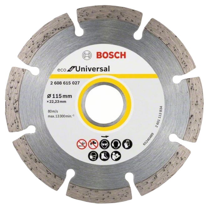 Диск отрезной алмазный Bosch ECO Universal универсальный 2608615027