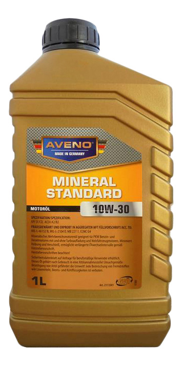 

Моторное масло Aveno Mineral Standard 10W-30 1л, Mineral Standard 10W-30 1л