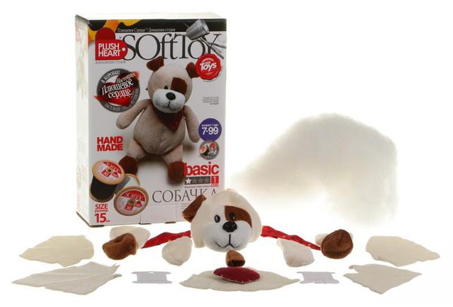 

Поделка SoftToy Собачка с косточкой 457054ФН