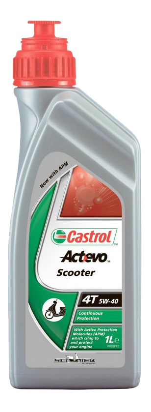фото Моторное масло castrol act>evo scooter 4t 5w-40 1л