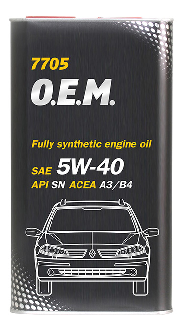 

Моторное масло Mannol O.E.M. For Renault/Nissan/Infiniti Metal 5W40 4 л, O.E.M. For Renault/Nissan/Infiniti Metal