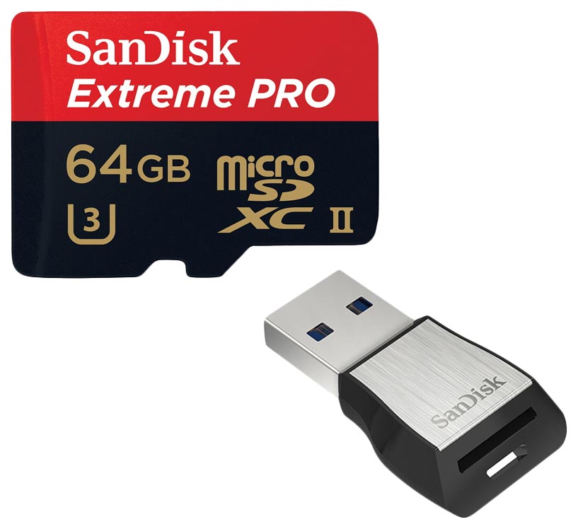 

Карта памяти SanDisk Micro SDXC Extreme Pro SDSQXPJ-064G-GN6M3 64GB, SDSQXPJ-064G-GN6M3