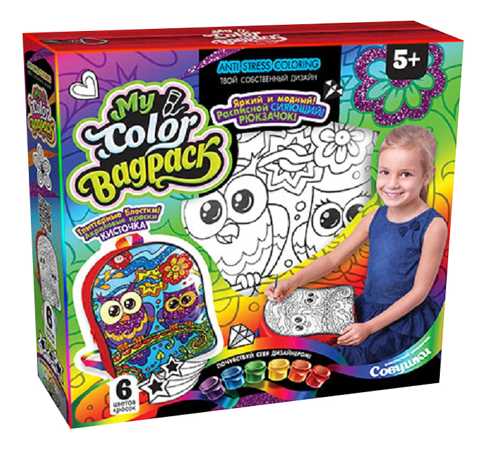 

Роспись предметов Danko Toys My Color BagPack Сова, My Color BagPack Сова