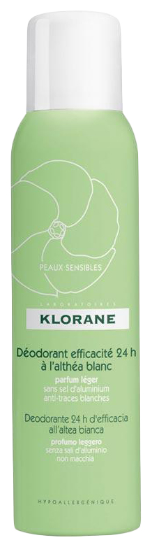 Дезодорант-спрей KLORANE С белым алтеем 24 часа эффективности