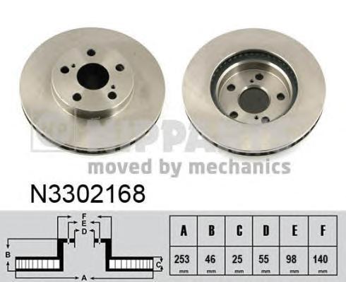 фото Тормозной диск nipparts n3302168