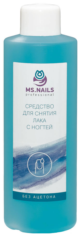 Жидкость для снятия лака Ms.Nails Без ацетона 1 л дополнительный флакон жидкость от мух и комаров на 585 часов chameleon 45 мл