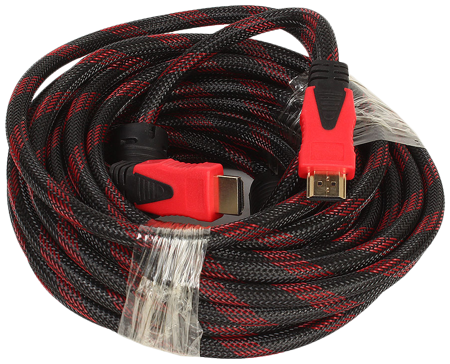 Кабель JetA HDMI - HDMI 10м RedBlack JA-HD9 1734₽