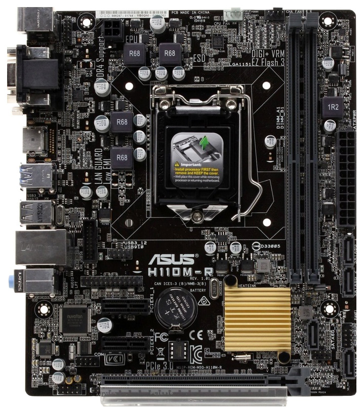 

Материнская плата ASUS H110M-R/C/SI, H110M-R/C/SI