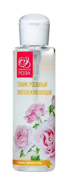 фото Тоник для лица крымская роза розовый омолаживающий 110 мл