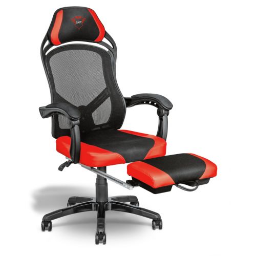 фото Игровое кресло trust gxt 706 rona game chair, черный/красный