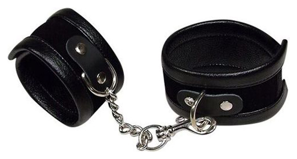 Наручники Orion Handfesseln на цепочке с карабином черный