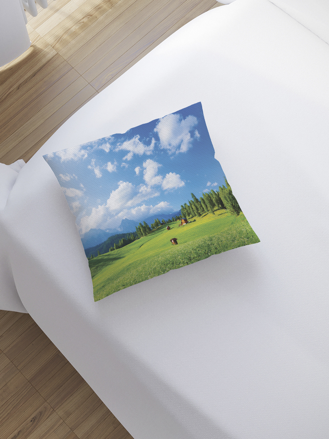 

JoyArty Наволочка декоративная «Мечтательная поляна» на молнии, 45x45 см, Голубой;серый;зеленый