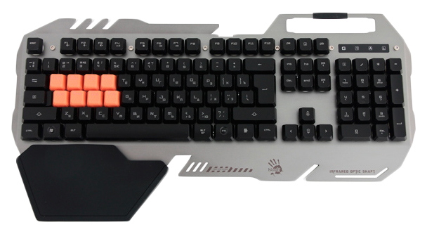 фото Игровая клавиатура a4tech bloody b418 silver/black