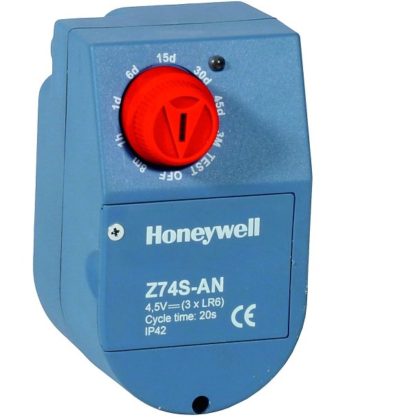 Автоматический привод Honeywell Z74S-AN перевертыш hyper полный привод работает от аккумулятора синий