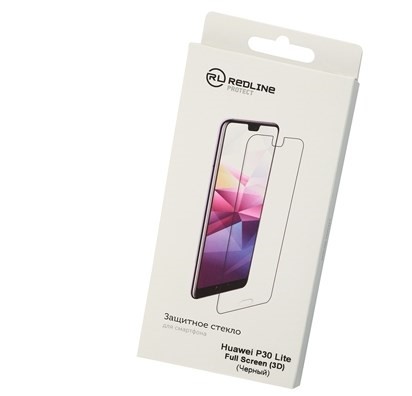 

Защитное стекло Red Line для Huawei P30 Lite 3D Black Frame, для Huawei P30 Lite 3D Black Frame