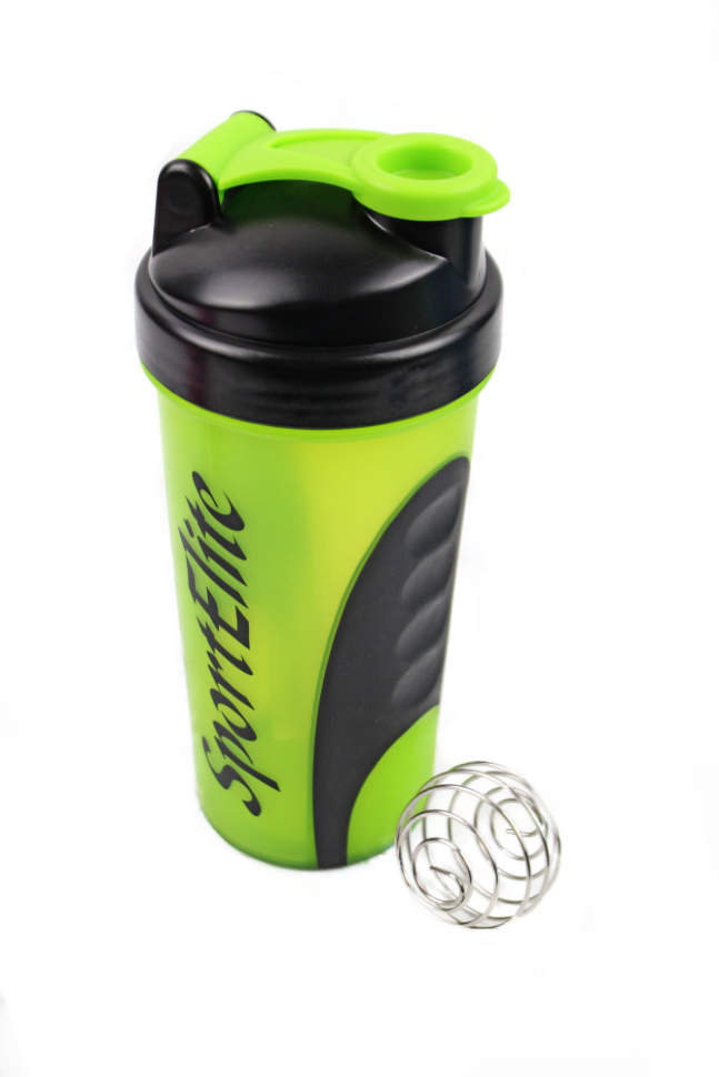 

Шейкер SportElite SH-110 600 мл салатовый;черный, SH-110