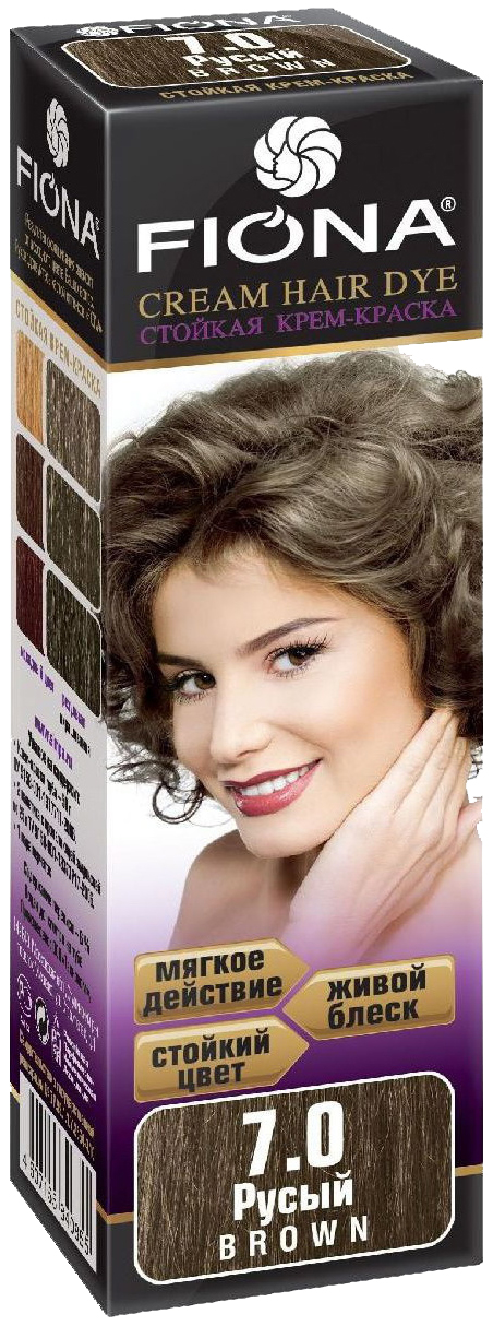 Краска для волос FIONA Cream Hair Dye 7.0 Русый