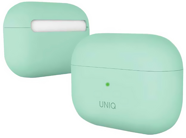 фото Чехол uniq lino hybrid liquid silicon для airpods pro green